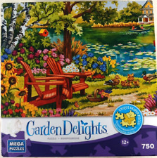 Rompecabezas Garden Delights by the Lake 750 piezas de Mega Puzzles segunda mano  Embacar hacia Mexico