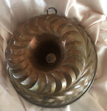 Molde antigo pudim gelatina cobre forrado de estanho pacote redondo 10,5" de altura comprar usado  Enviando para Brazil