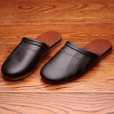 Hot Mens Loafers Slippers Cow Leather Indoor Flats Home Shoes Comfortable Slippe, used for sale  Shipping to South Africa