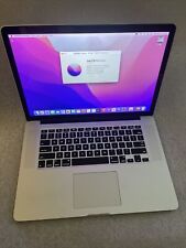 2015 MacBook Pro Retina 15” Quad Core i7 2.2Ghz 16GB RAM 128GB SSD OS Monterey for sale  Shipping to South Africa