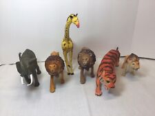 Vintage 1987 Plastic Safari Animals Lot Of 6 for sale  Shipping to South Africa