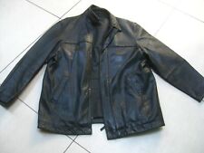 Real leather coat for sale  MATLOCK