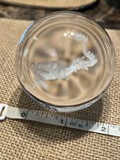 Bola de vidrio dragón grabado con láser 3D cristal de cuarzo decoración Feng Shui segunda mano  Embacar hacia Argentina
