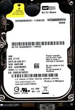 Used, WD5000BMVW-11AMCS0 S/N:WXB1A DCM:HH0TJBB WESTERN DIGITAL 500GB MALAYSIA JUN 2011 for sale  Shipping to South Africa