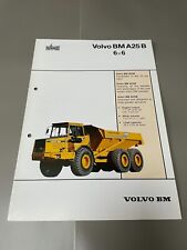 Volvo BM A25 B 6x6 Articulated Dumptruck Brochure for sale  ALTON