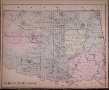 1887 map indian for sale  Schertz