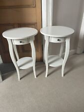 White bedside tables for sale  MAUCHLINE