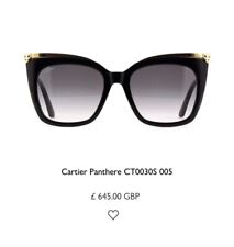Cartier sunglasses womens for sale  RAYLEIGH