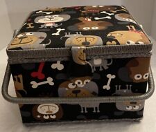 Square sewing basket for sale  Shipping to Ireland