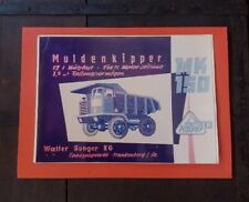 Hunger muldenkipper mk150 usato  Brescia