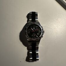 Relógio ESQ Swiss E5370 41mm preto aço inoxidável quartzo suíço resistente à água comprar usado  Enviando para Brazil