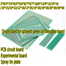 Placa de circuito PCB 1/2 peça universal face única revestida de estanho verde vários tamanhos, usado comprar usado  Enviando para Brazil