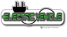 Electric Car Vehicle EV Bumper Sticker Decal LEAF Tesla BMW i3 for sale  Goshen