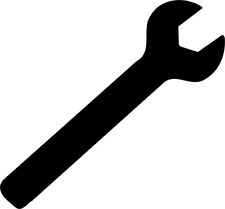 Wrench Symbol 1 Color Window Wall Vinyl Decal Sticker Printed for sale  Shipping to South Africa