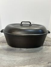 CHF, Favorite Ware No. 2 Cast Iron Oval Roaster W/Lid, Not Favorite Piqua Ware, used for sale  Shipping to South Africa