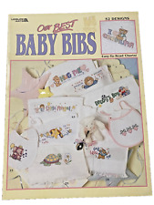 2001 Leisure Arts #3272, Our Best Baby Bibs,  Counted Cross Stitch, 52 designs for sale  Shipping to South Africa