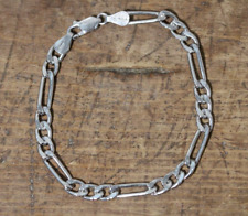 Vintage Assinado Carla 925 Sterling Silver Chain Link Bracelet 6 3/4 comprar usado  Enviando para Brazil