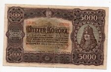 5000 korona ungheria usato  Italia