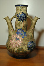 Vaso ânfora Tchecoslováquia cerâmica faiança esmaltada de estilo Art Nouveau comprar usado  Enviando para Brazil