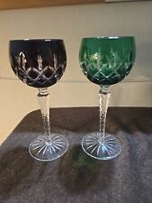 bohemian crystal wine glasses for sale  Grafton