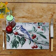 Pájaro Algodón Estampado Jacquard Rectangular Salvamantel Mesa de Comedor Mats - segunda mano  Embacar hacia Argentina