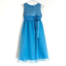 Girls blue sequin for sale  PONTYPOOL
