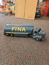 Used, 1950's MINNITOY FINA BLUE TANKER TRUCK TOY PRESSED STEEL 💥 ORIGINAL CONDITION  for sale  Shipping to South Africa