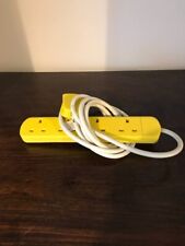 Yellow power lead for sale  NEWQUAY