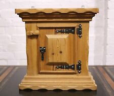 Antique style small pitch pine wall cupboard / cabinet for sale  Shipping to South Africa