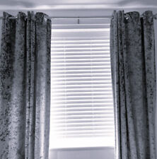 Grey curtains faux for sale  Shipping to Ireland