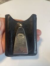 Dalvey Leather Credit Card Case Money Clip Wallet Black, used for sale  Shipping to South Africa