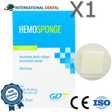 GDT Hemostatic Absorbable Collagen Sponge Sterile Gelfoam 32 Cubes Dental for sale  Shipping to Ireland