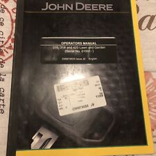 Manual del operador de césped y jardín John Deere 316, 318, 420 OMM79655 J9 C-1, usado segunda mano  Embacar hacia Argentina