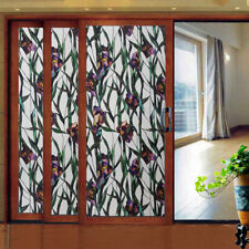 Static Cling Frosted Window Films Floral Satined Glass Vinyl Stickers No Glue segunda mano  Embacar hacia Argentina