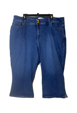 Jeans Lane Bryant tamanho 24 cintura flexível barriga mais apertada pedal cintura alta  comprar usado  Enviando para Brazil