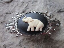 Elephant cameo silver for sale  Cherry Valley