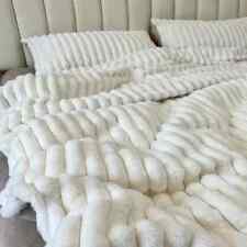 Conjunto de roupa de cama de pelúcia grossa capa de edredom quente lençol liso fronha roupas de cama comprar usado  Enviando para Brazil