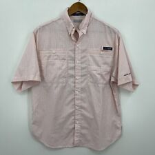 Usado, Camisa masculina Columbia PFG manga curta botão rosa estampa quadriculada Super Tamiam comprar usado  Enviando para Brazil