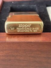 Zippo 18k solid for sale  Lakeland
