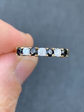 18ct gold diamond sapphire ring vintage for sale  Shipping to South Africa