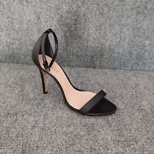 Sandálias de couro Schutz Cadey Lee tamanho 9 preto biqueira aberta salto sapato comprar usado  Enviando para Brazil