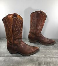 Durango West Brown Pull-On Western Cowboy Men Boots Size 9.5 Made in USA Vintage segunda mano  Embacar hacia Argentina