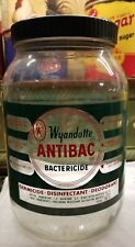 Belo galão Wyandotte Anitibac bactericida Wyandotte Mich. Etiqueta colorida aplicada comprar usado  Enviando para Brazil
