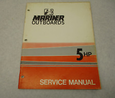 Used, Outboard Service Repair Manual for Mariner 5 HP 2-Stroke Motors 1975 for sale  Shipping to South Africa