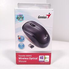 Genius Wireless Optical Mouse Traveler 6000Z Black 1200 DPI with Instructions  for sale  Shipping to South Africa