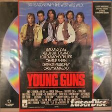 Young Guns 1 Laserdisc Emilio Estevez Charlie Sheen Vestron Vídeo 1988 Laser comprar usado  Enviando para Brazil