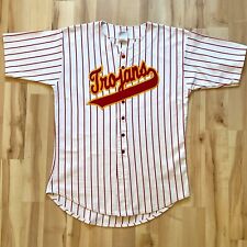 Used, RARE Vintage 90s USC Trojans College Baseball Pinstriped Bike Jersey XL #9 NCAA for sale  Shipping to South Africa