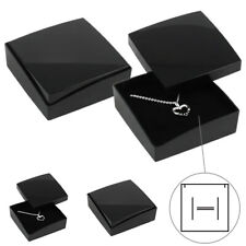 Caixa de joias anel preto colar pingente brincos pulseira presente espuma acolchoada nova, usado comprar usado  Enviando para Brazil