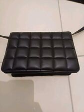 Black quilted handbag for sale  RUISLIP
