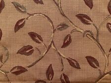 Used, Floral Leaf Design Terracotta Textured Fabric (Various Sizes) for sale  Shipping to South Africa